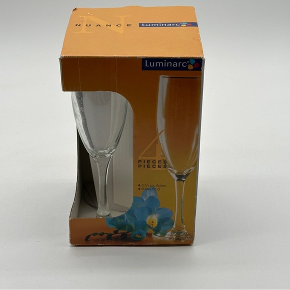 Luminarc ARC INTERNATIONAL 13767 FLUTE GLASS SET, 4 PIECE - Picture 2 of 7